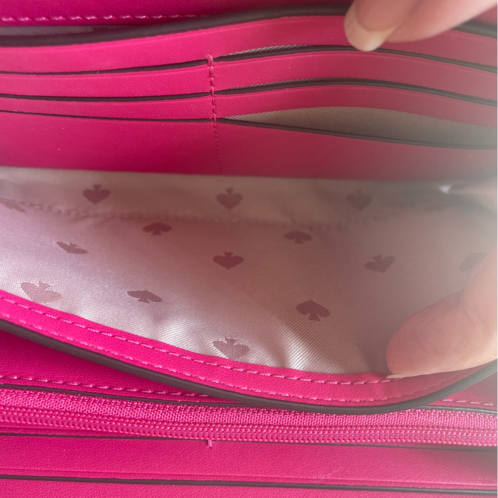 SOLD AUTHENTIC!!💎👜 Kate Spade Zip Around Wallet in Pink - Picture 10 of 12